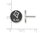 LogoArt Sterling Silver Kappa Alpha Theta Enameled Post Earrings