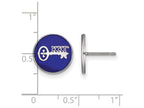LogoArt Sterling Silver Kappa Kappa Gamma Enameled Post Earrings