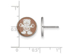 LogoArt Sterling Silver Sigma Delta Tau Enameled Post Earrings