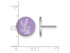 LogoArt Sterling Silver Sigma Kappa Enameled Post Earrings