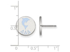 LogoArt Sterling Silver Delta Delta Delta Enameled Post Earrings