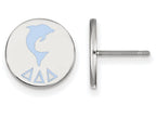 LogoArt Sterling Silver Delta Delta Delta Enameled Post Earrings