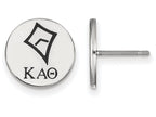 LogoArt Sterling Silver Kappa Alpha Theta Enameled Post Earrings