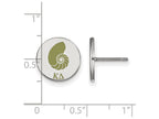 LogoArt Sterling Silver Kappa Delta Enameled Post Earrings