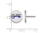 LogoArt Sterling Silver Kappa Kappa Gamma Enameled Post Earrings