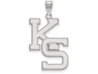 LogoArt Sterling Silver Kansas State University XL Pendant Necklace