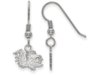 LogoArt Sterling Silver University Of South Carolina Xs Dangle Earrings Wire