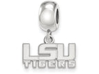 LogoArt Sterling Silver Louisiana State University Bead Charm Charm Xs Dangle Bead Charm