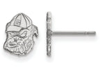 LogoArt Sterling Silver University Of Georgia Xs Post Earrings