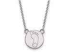 LogoArt Sterling Silver University Of North Carolina Small Pendant Necklace