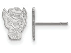 LogoArt Sterling Silver North Carolina State University Xs Post Earrings