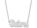 LogoArt Sterling Silver University Of Florida Large Pendant Necklace