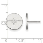 LogoArt Sterling Silver University Of Mississippi Small Post Earrings