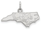 LogoArt Sterling Silver East Carolina University Xs Pendant Necklace
