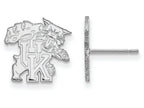 LogoArt Sterling Silver University Of Kentucky Small Post Earrings