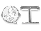 LogoArt Sterling Silver Florida State University Cuff Link