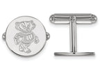 LogoArt Sterling Silver University Of Wisconsin Cuff Link
