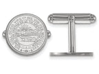 LogoArt Sterling Silver West Virginia University Crest Cuff Link