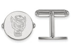 LogoArt Sterling Silver North Carolina State University Cuff Link