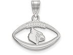 LogoArt Sterling Silver University Of Louisville Pendant Necklace In Football