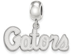 LogoArt Sterling Silver University of Florida Gators Small Dangle Bead Charm