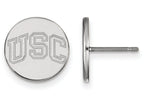 Logoart 925 Sterling Silver University Of Southern California Extra Small Disc Earrings