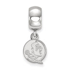 LogoArt Sterling Silver Florida State University Bead Charm Charm Xs Dangle Bead Charm