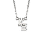 LogoArt Sterling Silver Kansas State University Small Pendant Necklace