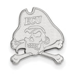 LogoArt Sterling Silver North Carolina State University Small Pendant Necklace