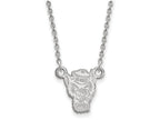 LogoArt Sterling Silver North Carolina State University Small Pendant Necklace