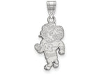 LogoArt Sterling Silver University Of North Carolina Large Pendant Necklace