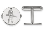 LogoArt Sterling Silver West Virginia University Cuff Link