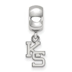 LogoArt Sterling Silver Kansas State University Bead Charm Charm Xs Dangle Bead Charm