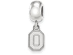 LogoArt Sterling Silver Ohio State University Bead Charm Charm Xs Dangle Bead Charm
