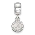LogoArt Sterling Silver University Of Alabama Bead Charm Charm Xs Dangle Bead Charm