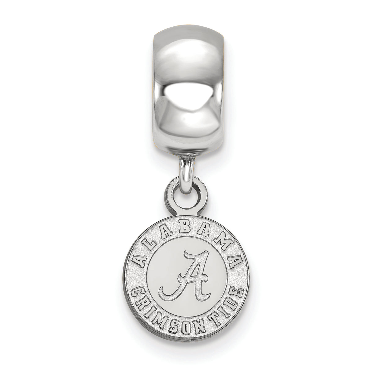 LogoArt Sterling Silver University Of Alabama Bead Charm Charm Xs Dangle Bead Charm