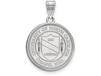 LogoArt Sterling Silver University Of North Carolina Large Crest Pendant Necklace