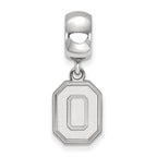 LogoArt Sterling Silver Ohio State University Bead Charm Charm Small Dangle Bead Charm