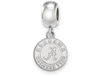 LogoArt Sterling Silver University Of Alabama Bead Charm Charm Small Dangle Bead Charm