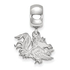 LogoArt Sterling Silver University Of South Carolina Bead Charm Charm Small Dangle Bead Charm