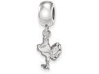 LogoArt Sterling Silver Virginia Tech Bead Charm Charm Small Dangle Bead Charm