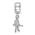 LogoArt Sterling Silver West Virginia University Bead Charm Charm Xs Dangle Bead Charm