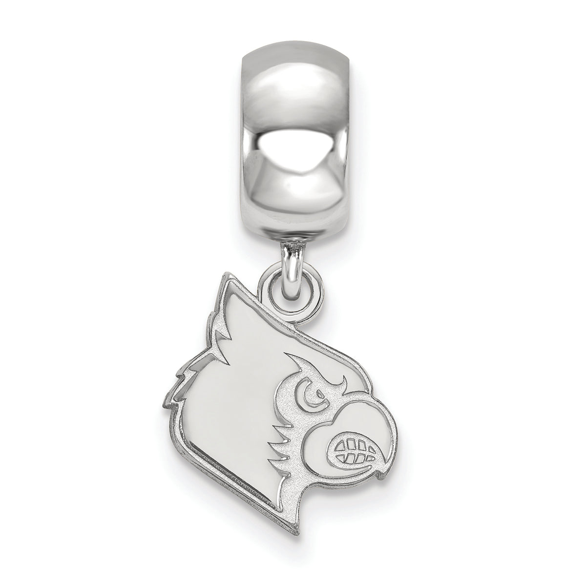 LogoArt Sterling Silver University Of Louisville Bead Charm Charm Small Dangle Bead Charm