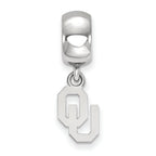 Logoart 925 Sterling Silver The University Of Oklahoma Extra Small Dangle Charm Bead