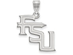 LogoArt Sterling Silver Florida State University Large Pendant Necklace