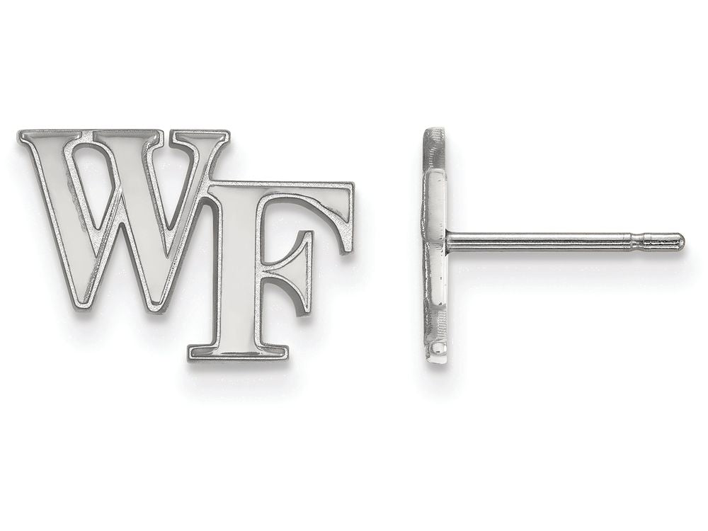 LogoArt Sterling Silver Wake Forest University Xs Post Earrings