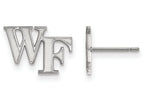 LogoArt Sterling Silver Wake Forest University Xs Post Earrings
