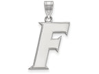 LogoArt Sterling Silver University Of Florida Large Pendant Necklace