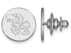 LogoArt Sterling Silver University Of Kansas Lapel Pin