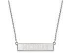 Logoart 925 Sterling Silver The University Of Michigan Small Bar Necklace